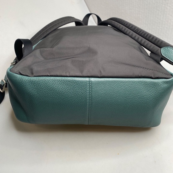 COACH Backpack Dark Turquoise Pebble Leather Silver Hardware (29004) EUC - Picture 12 of 16